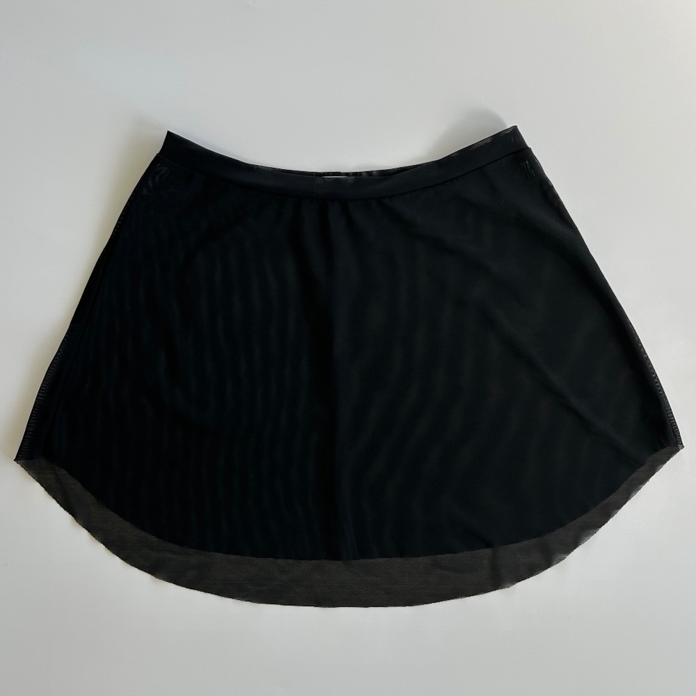 Eleve Tulip Mesh Black Ballet Skirt Adult M NEVER WORN